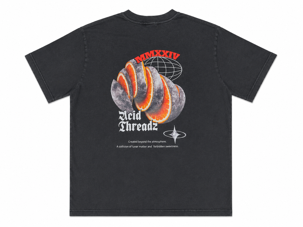 Acid Threadz Lunar Oversized Tee – Black