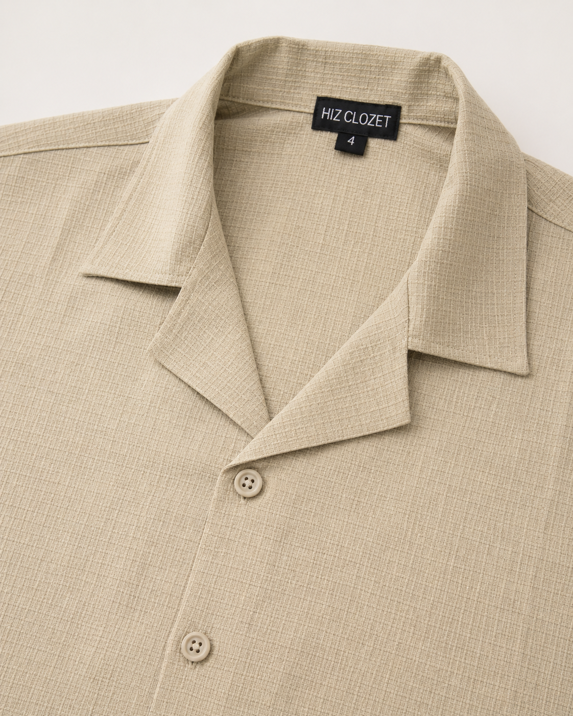 Textured Resort Co-Ord Set - Beige