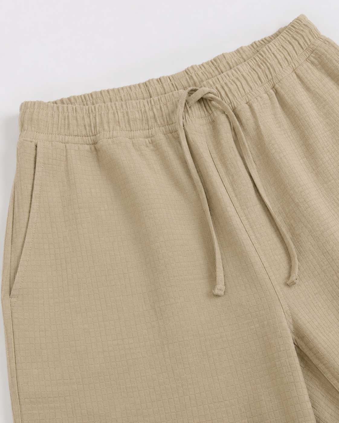Textured Resort Co-Ord Set - Beige