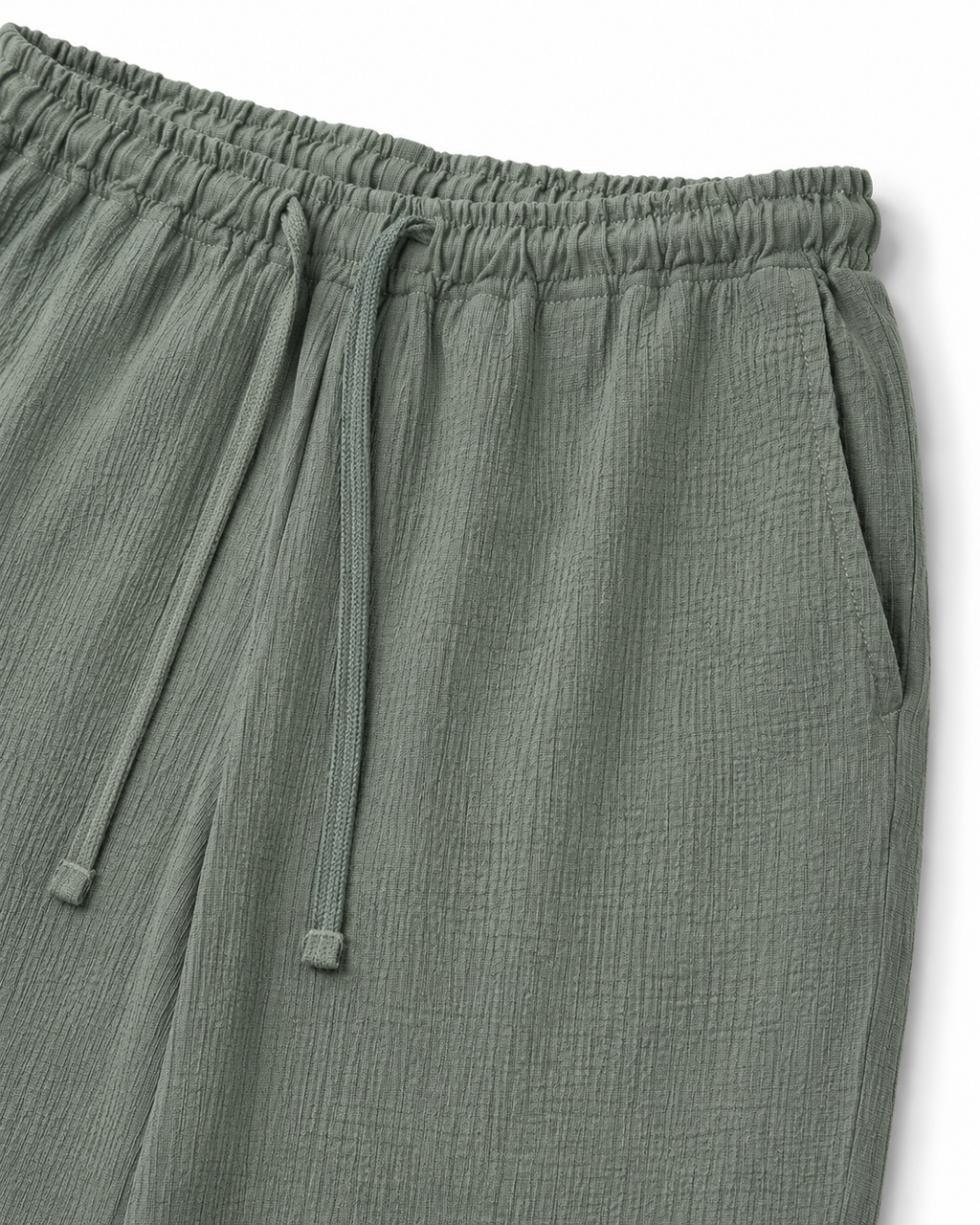 Textured Resort Co-Ord Set - Sage Green