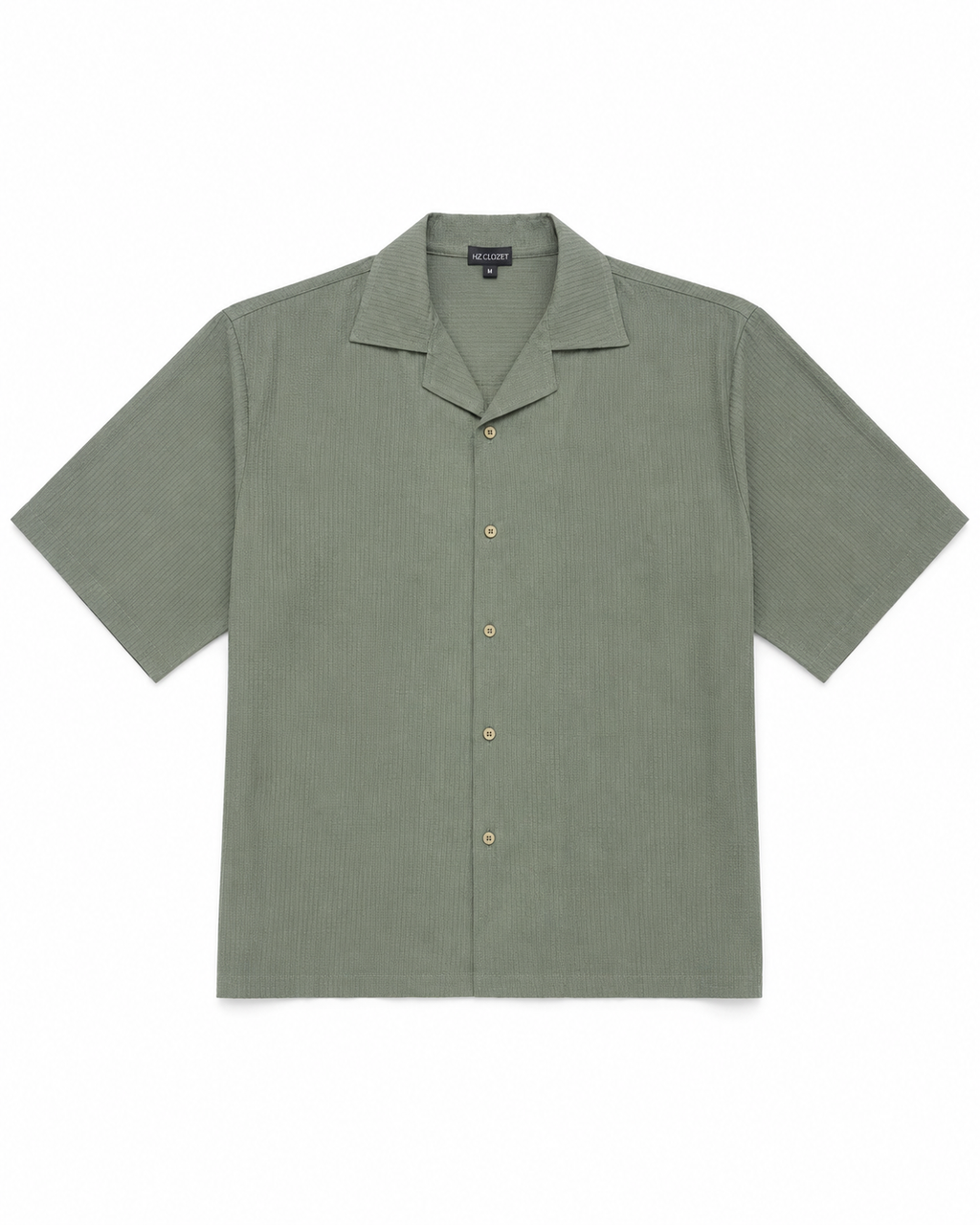 Textured Resort Co-Ord Set - Sage Green