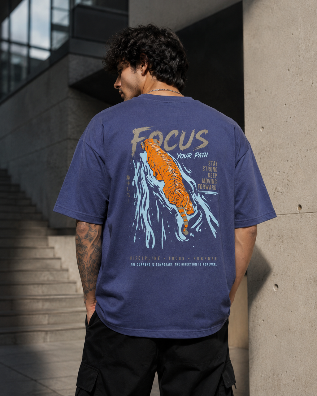 Focus Your Path Oversized T-Shirt