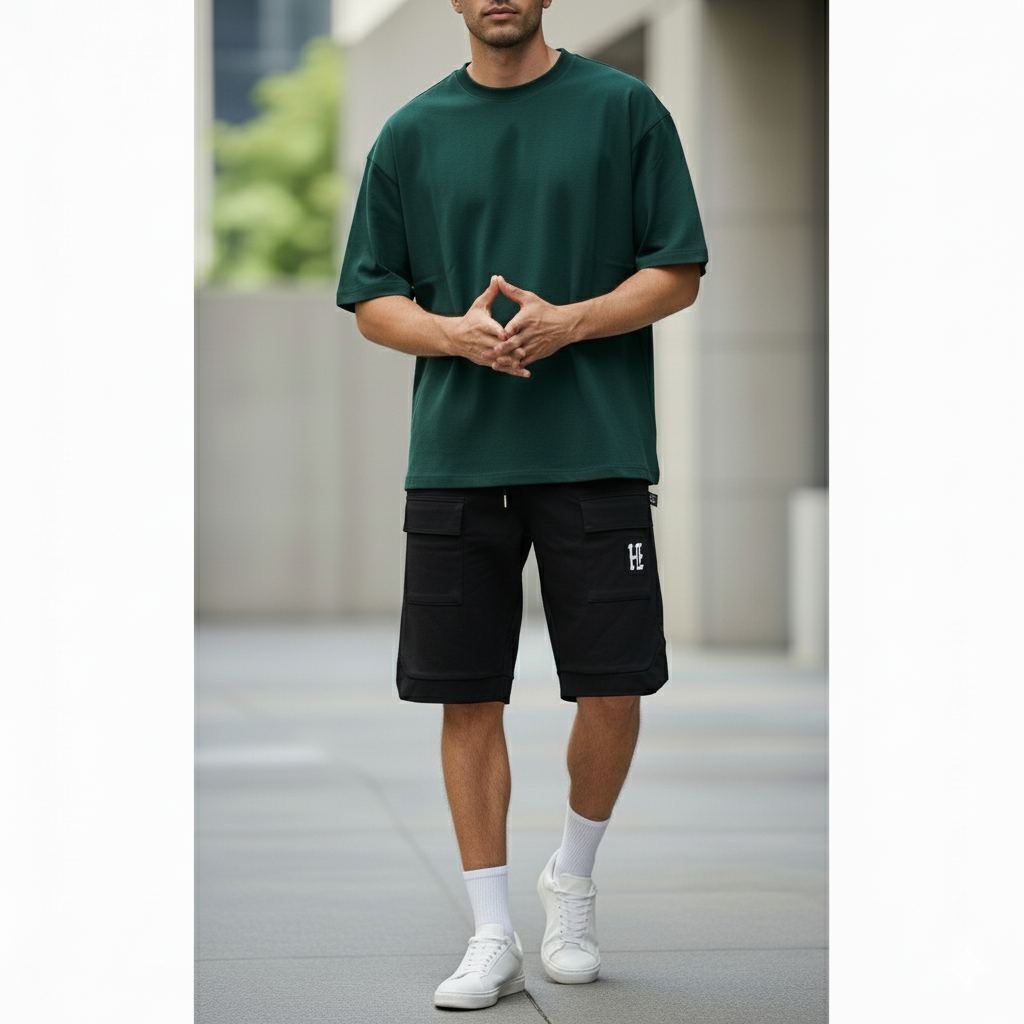 HIZ Cargo Shorts Black