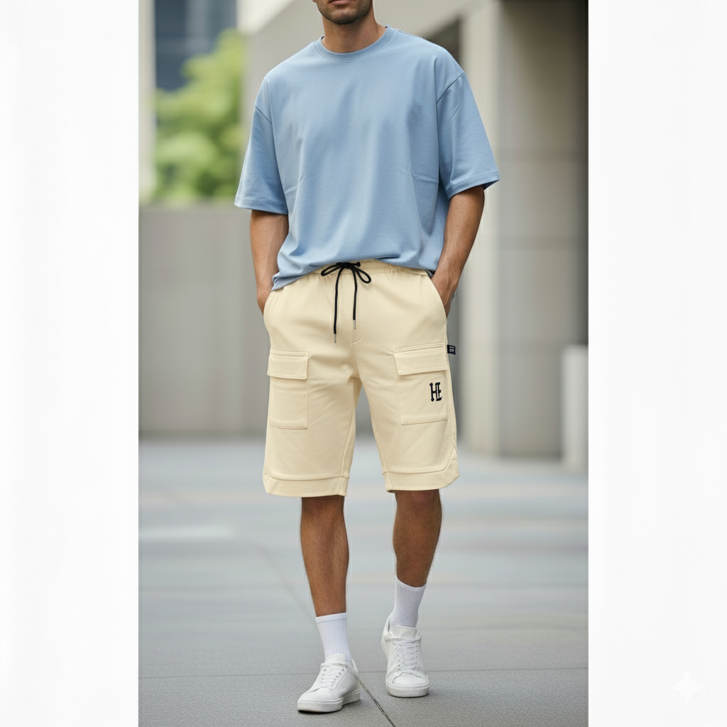 HIZ Cargo Shorts Beige