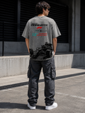 Formula Racing Stone Washed Tee - Grey